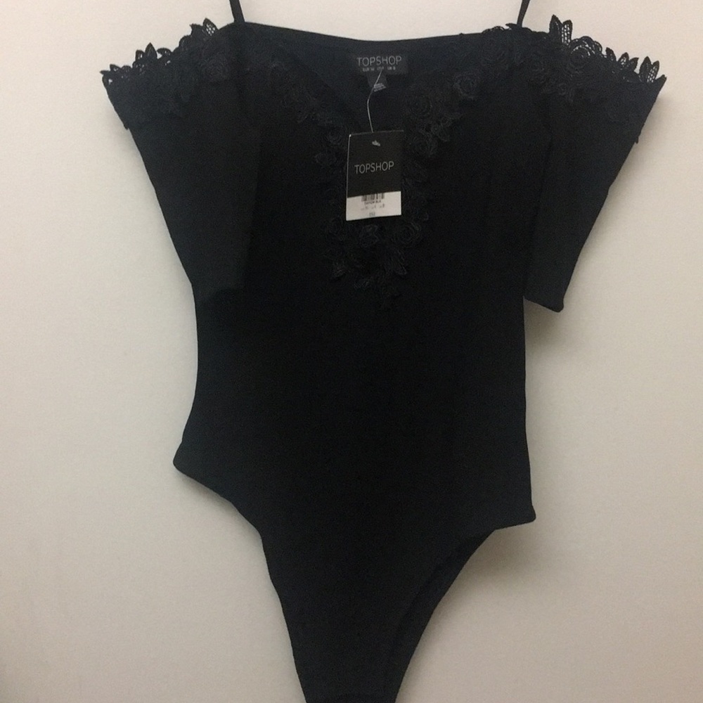 Topshop laced body suit